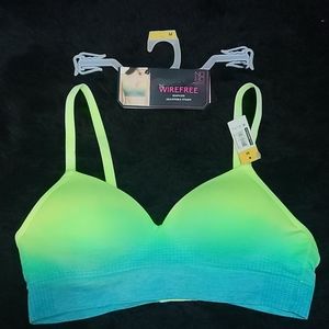 Wirefree seamless NOBO bra neon